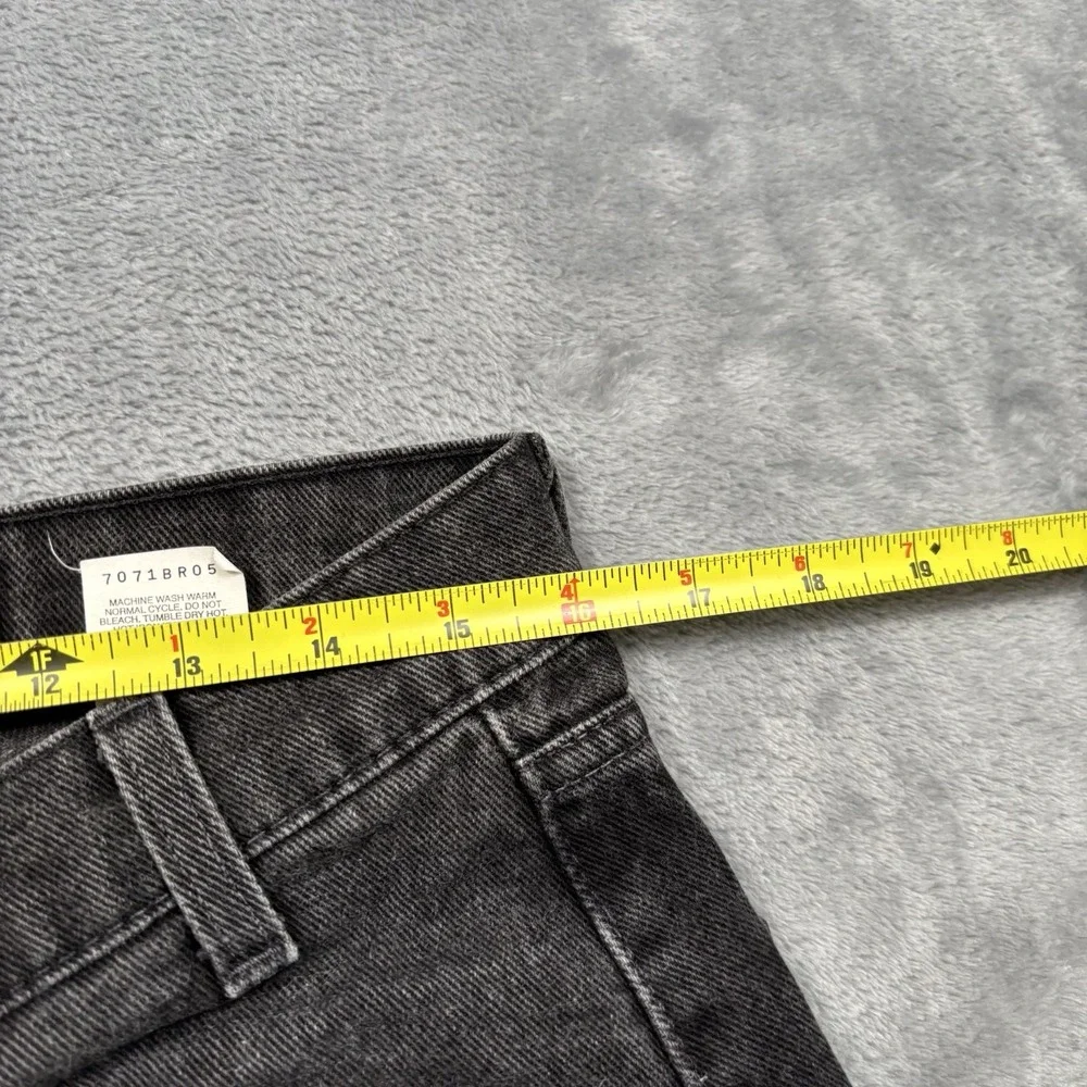 Vintage Levi's Silver Tab Baggy Jeans 90s Made In USA Black Wide Leg Denim 32x36